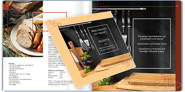 Kleine Auswahl TEB Kochbuch 2021 "Was essen wir Heute" TEB Kochbuch 2021